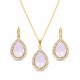 Jewelry Set “Celestial Drop (Rose Water Opal)” created with Crystals by Swarovski®