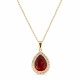 Papuošalų rinkinys moterims „Celestial Drop (Siam)“ su Swarovski® kristalais