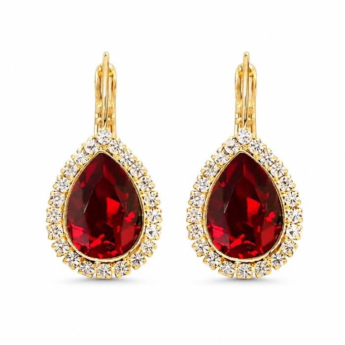 Papuošalų rinkinys moterims „Celestial Drop (Siam)“ su Swarovski® kristalais