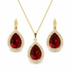 Papuošalų rinkinys moterims „Celestial Drop (Siam)“ su Swarovski® kristalais