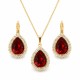 Papuošalų rinkinys moterims „Celestial Drop (Siam)“ su Swarovski® kristalais