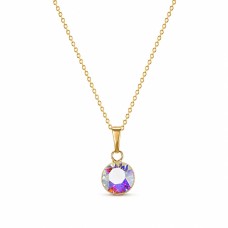 Pakabukas „Classic (Aurora Borealis)“ su Swarovski® kristalais