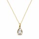 Кулон «Кристальная Капля (Silver Patina)» с кристаллами Swarovski®