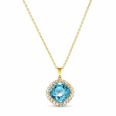 Pakabukas „Glare III (Aqua)“ su Swarovski® kristalais