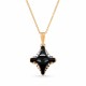 Pendant “Crystal Rhombus II (Graphite Lite Chrome)” created with Crystals by Swarovski®