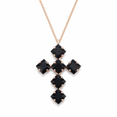 Pakabukas „Uni (Jet)“ su Swarovski® kristalais
