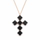 Pakabukas „Uni (Jet)“ su Swarovski® kristalais