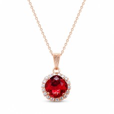 Pakabukas „Glare III (Scarlet)“ su Swarovski® kristalais