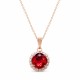 Pakabukas „Glare III (Scarlet)“ su Swarovski® kristalais