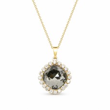 Pakabukas „Glare III (Silver Shadow)“ su Swarovski® kristalais