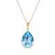 Pendant “Crystal Drop II” (Aquamarine Blue) embellished with Crystals by Swarovski®