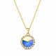Pakabukas „Clarice (Aurora Borealis)“ su Swarovski® kristalais
