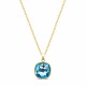 Pendant “Fantasy II” (Aquamarine Blue) embellished with Crystals by Swarovski®