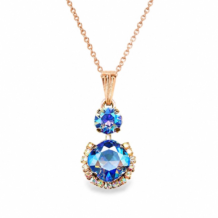 Papuošalų rinkinys moterims „Clarice VI (Light Sapphire Shimmer)“ su Swarovski® kristalais