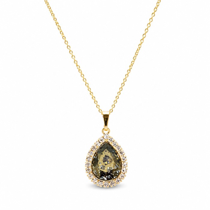 Papuošalų rinkinys moterims „Celestial Drop (Gold Patina)“ su Swarovski® kristalais