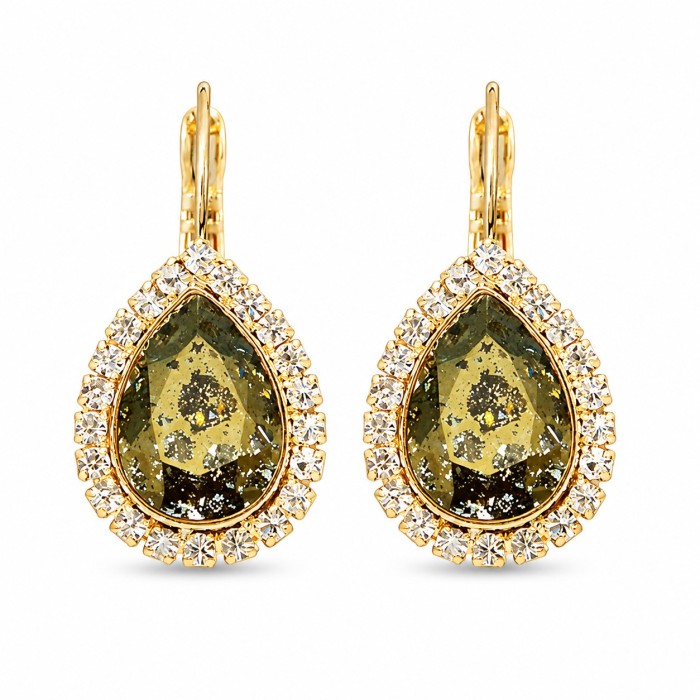 Papuošalų rinkinys moterims „Celestial Drop (Gold Patina)“ su Swarovski® kristalais