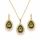 Papuošalų rinkinys moterims „Celestial Drop (Gold Patina)“ su Swarovski® kristalais