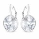 Sidabriniai auskarai moterims DiamondSky „Clarice„ su Swarovski kristalais