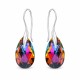925 Sterling Silver Earrings “Baroque (Volcano)” enriched with Crystals by Swarovski®