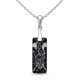 Серебряный комплект «Растущий Кристалл II (Silver Night)» с кристаллами Swarovski®