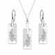 925 Sterling Silver Jewelry Set “Growing Crystal II” created with Crystals by Swarovski®