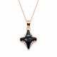 Jewelry Set “Crystal Rhombus II (Graphite Lite Chrome)” created with Crystals by Swarovski®