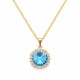 Женский комплект «Кларис (Aquamarine Blue)» с кристаллами Swarovski®