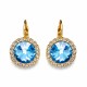 Женский комплект «Кларис (Aquamarine Blue)» с кристаллами Swarovski®