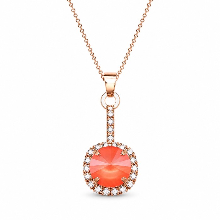 Jewelry Set “Clarice VII (Light Coral)” created with Crystals by Swarovski®