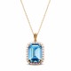 Женский комплект «Лурдес (Aquamarine)» с кристаллами Swarovski®