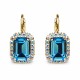 Женский комплект «Лурдес (Aquamarine)» с кристаллами Swarovski®