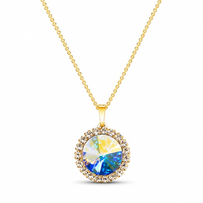 Женский комплект «Кларис (Aurora Borealis)» с кристаллами Swarovski®