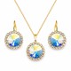 Женский комплект «Кларис (Aurora Borealis)» с кристаллами Swarovski®