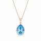 Jewelry Set “Crystal Drop II” (Aquamarine Blue) embellished with Crystals by Swarovski®