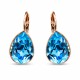 Jewelry Set “Crystal Drop II” (Aquamarine Blue) embellished with Crystals by Swarovski®