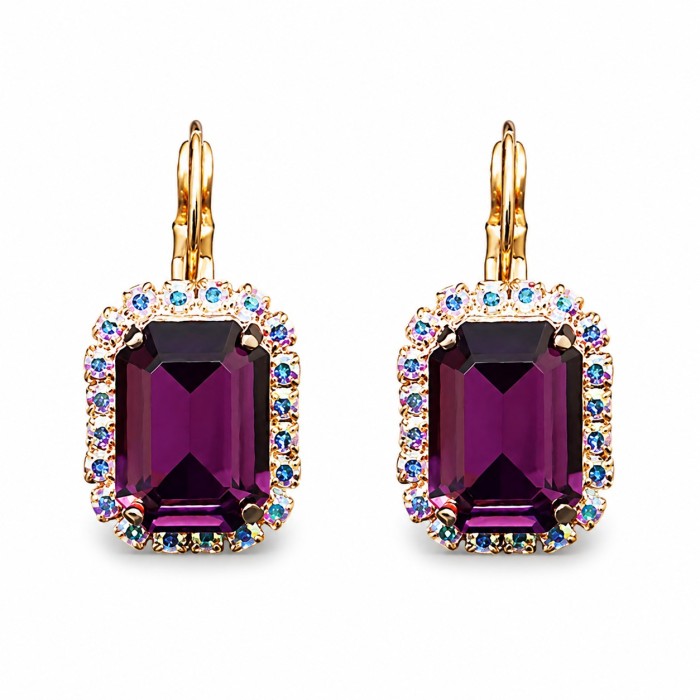 Jewelry Set “Lourdes (Amethyst)” created with Crystals by Swarovski®
