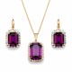 Jewelry Set “Lourdes (Amethyst)” created with Crystals by Swarovski®