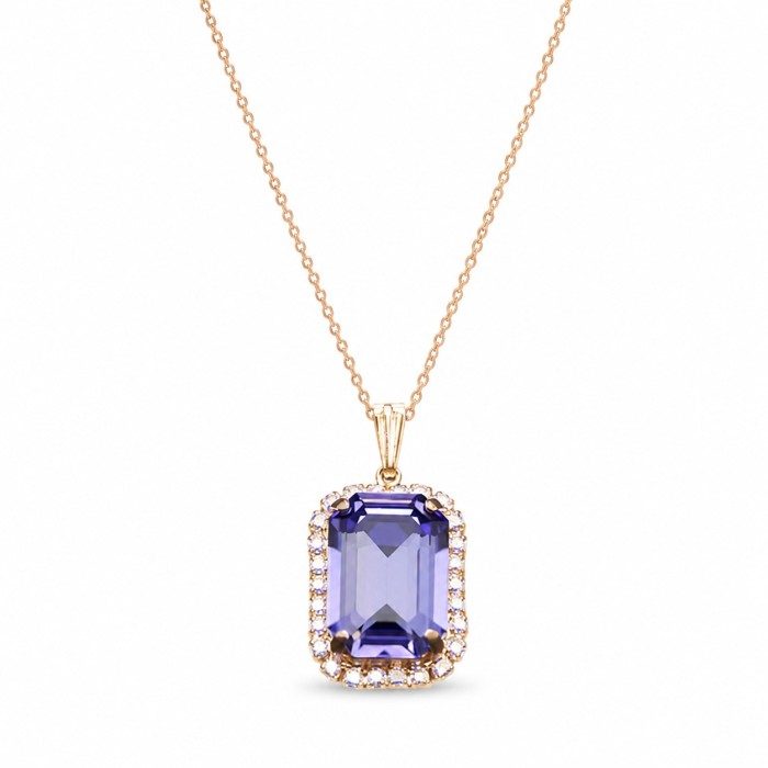 Комплект «Лурдес (Tanzanite)» с кристаллами Swarovski®