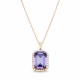 Комплект «Лурдес (Tanzanite)» с кристаллами Swarovski®