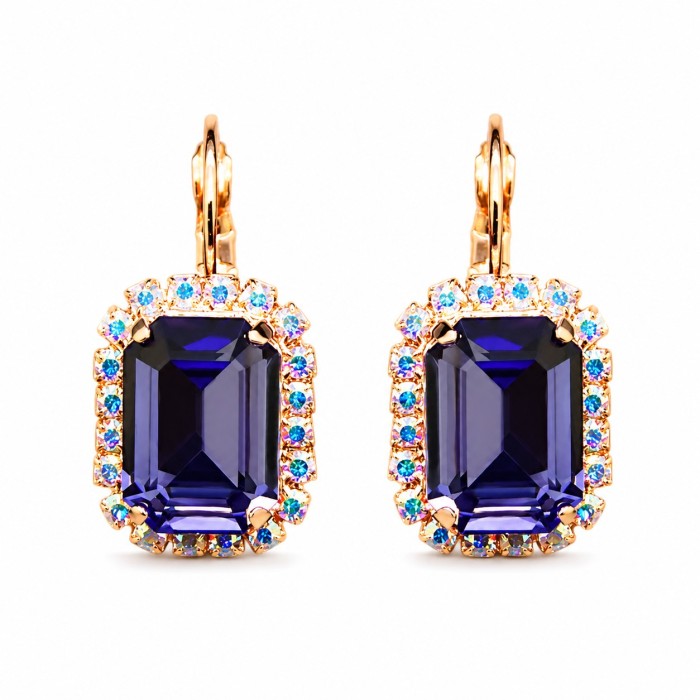 Комплект «Лурдес (Tanzanite)» с кристаллами Swarovski®