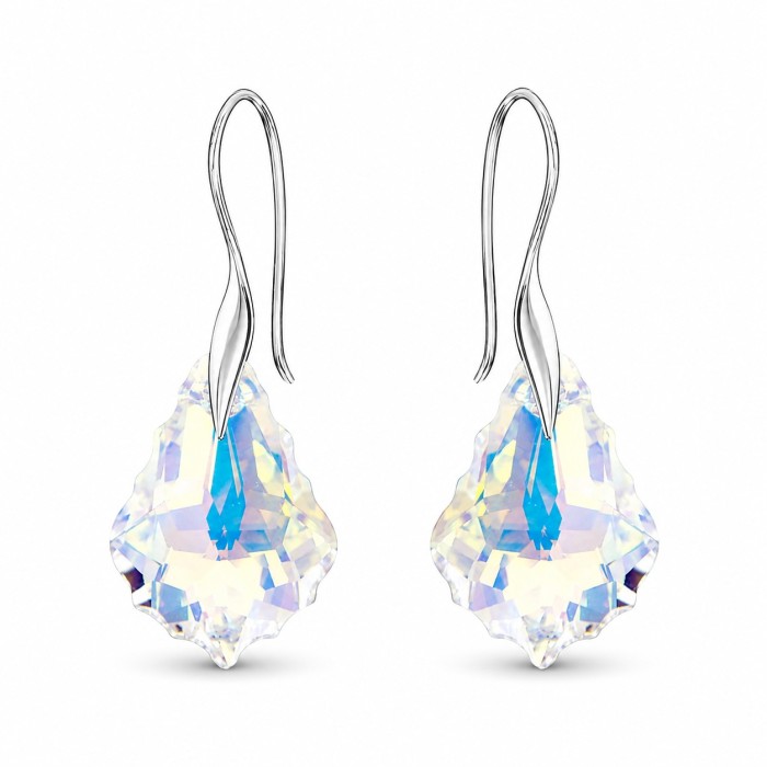 Sidabrinis papuošalų rinkinys moterims „Baroque IV (Aurora Borealis)“ su Swarovski® kristalais