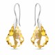 Sidabrinis papuošalų rinkinys moterims „Baroque IV (Golden Shadow)“ su Swarovski® kristalais
