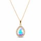 Jewelry Set “Celestial Drop (Aurora Borealis)” created with Crystals by Swarovski®