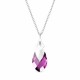 Серебряный кулон «Барокко II (Amethyst Light Chrome)» с кристаллами Swarovski®