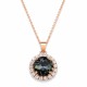 Papuošalų rinkinys moterims DiamondSky „Glare III (Graphite)“ su Swarovski kristalais