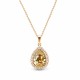Papuošalų rinkinys moterims „Celestial Drop (Golden Shadow)“ su Swarovski® kristalais