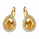 Papuošalų rinkinys moterims „Celestial Drop (Golden Shadow)“ su Swarovski® kristalais