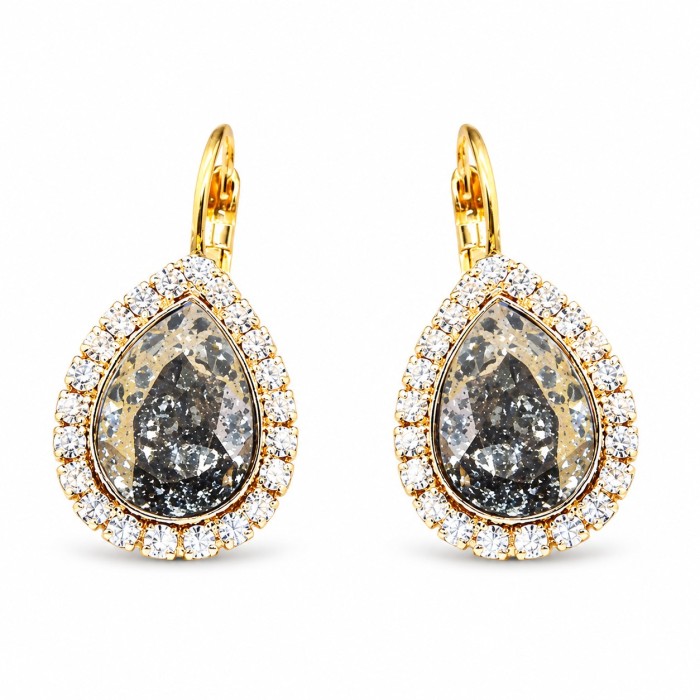 Jewelry set “Celestial Drop” (Rose Patina) dazzling with Crystals by Swarovski®