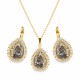 Jewelry set “Celestial Drop” (Rose Patina) dazzling with Crystals by Swarovski®