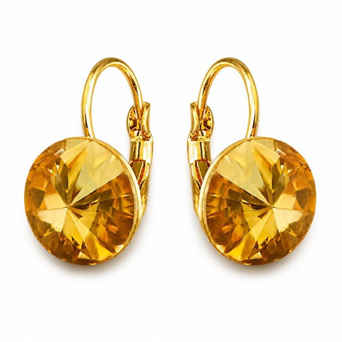 Papuošalų rinkinys moterims „Clarice II (Golden Shadow)“ su Swarovski® kristalais